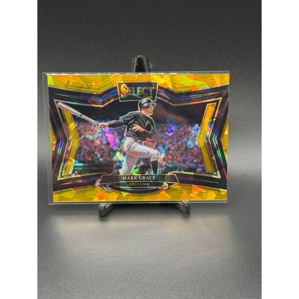 2025 Panini Select Mark Grace Gold Ice Prizm Diamond Level /10 #283 Arizona 05/1